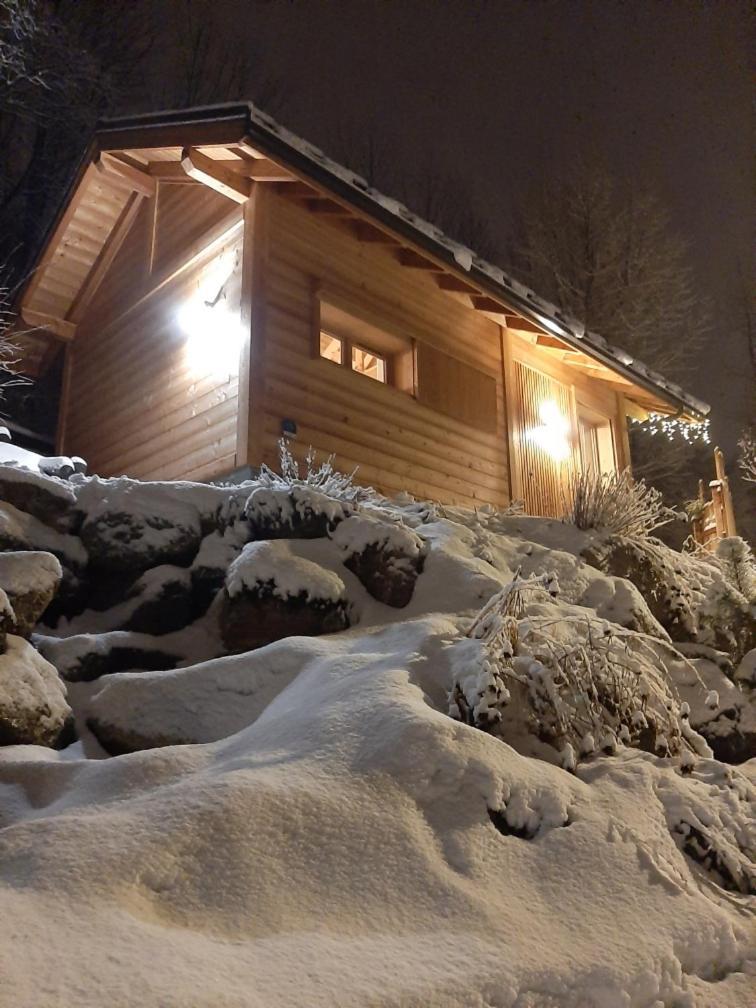 Petit Chalet Neuf Independant 2 Pers "La Cabane De Jean " Briançon Exteriör bild